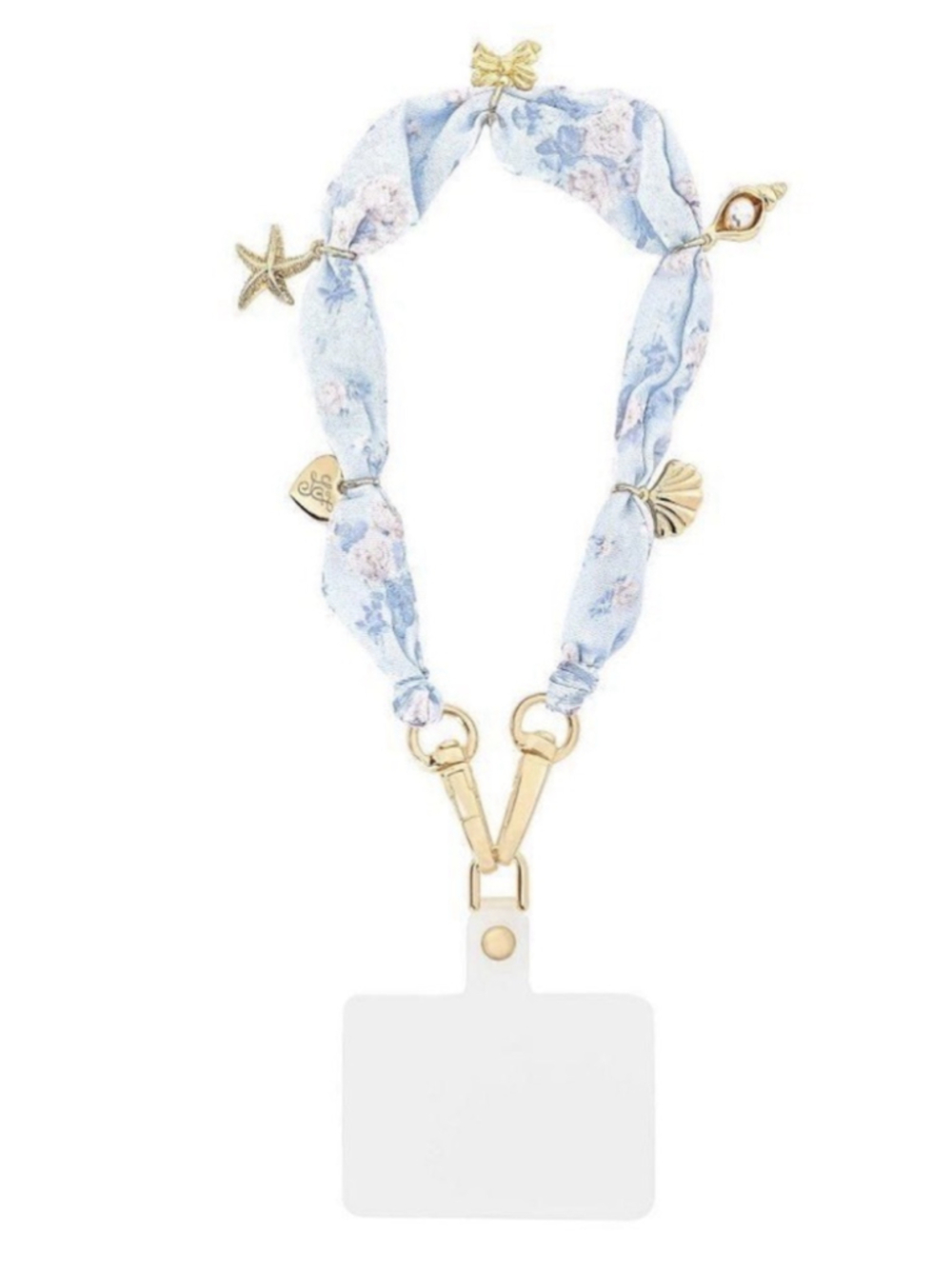 LoveShackFancy - Case-Mate Everblooming Rosettes Anchor Card Scarf Phone Charm